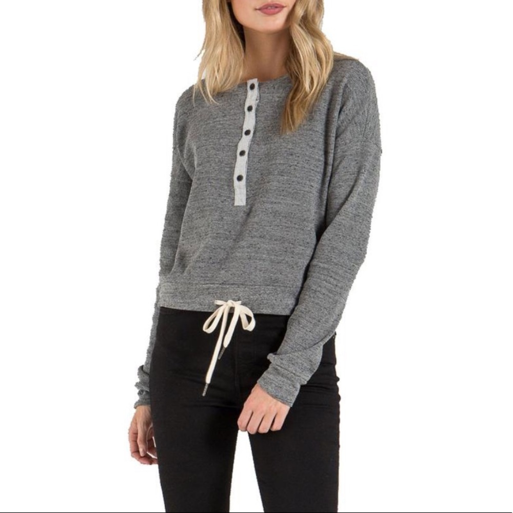 Worn once n:philanthropy Beijing Henley in Heather gray